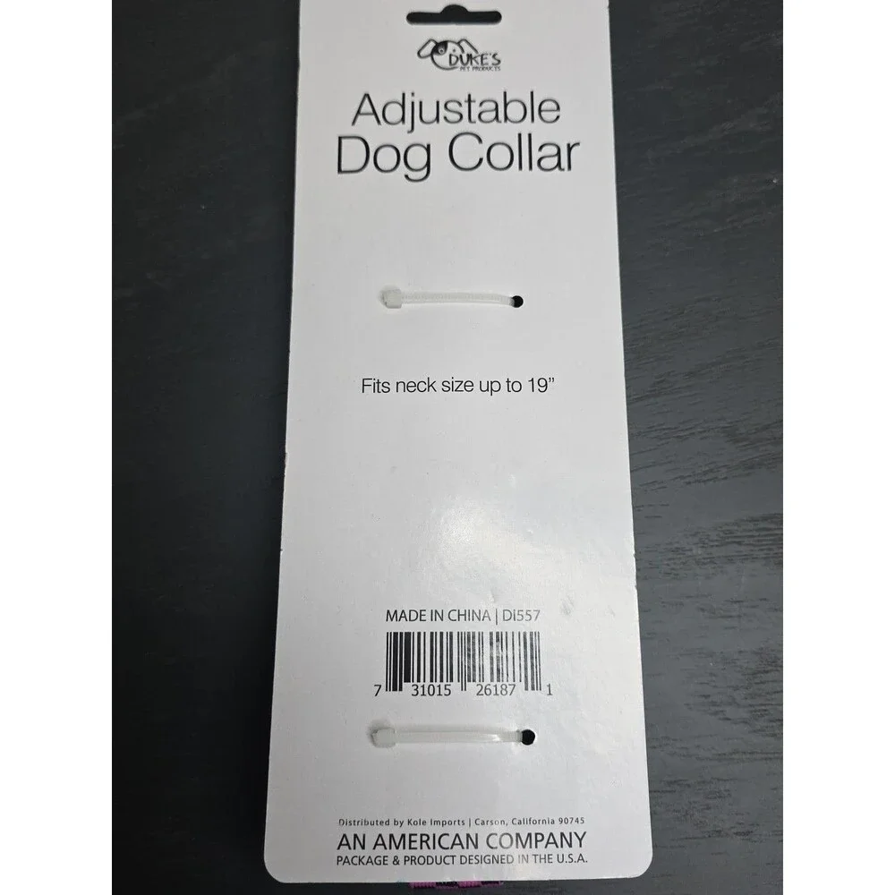 Fashion Adjustable Nylon Dog Collar - Pink Checkerboard - Neck Size Up To 19